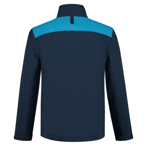 Tricorp softshell jacket Bicolor seams - ink/turquoise detail 2