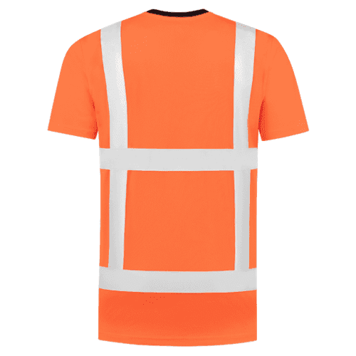 Tricorp T-shirt RWS Birdseye - fluor orange detail 2
