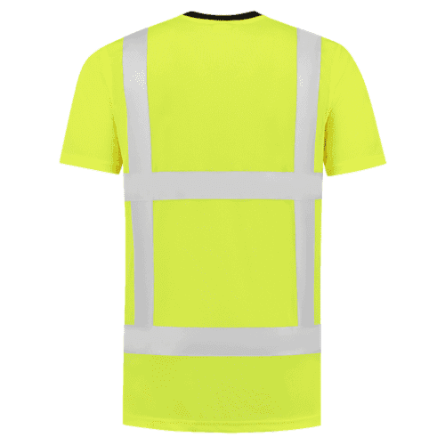 Tricorp T-shirt RWS Birdseye - fluor yellow detail 2