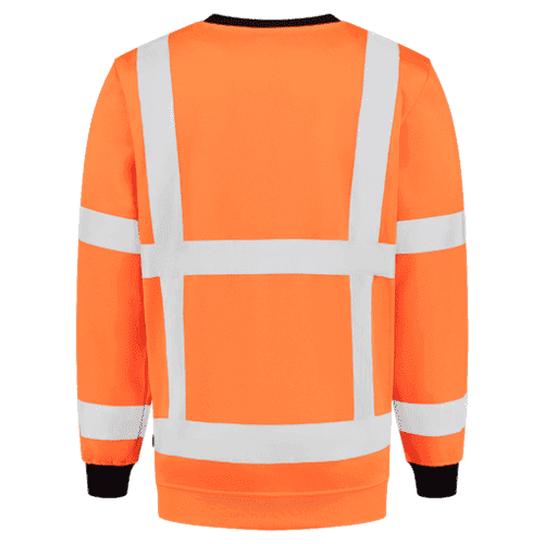 Tricorp sweater RWS - fluor orange detail 2
