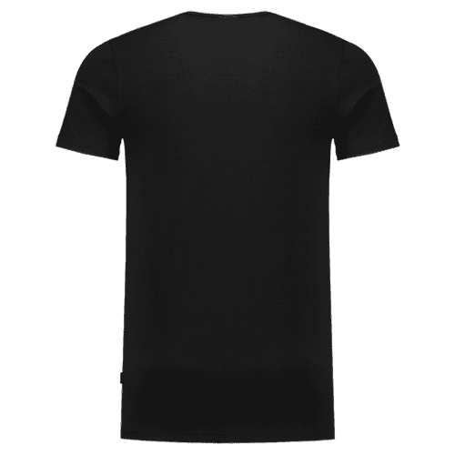 Tricorp T-shirt elastaan fitted V-hals - black detail 2