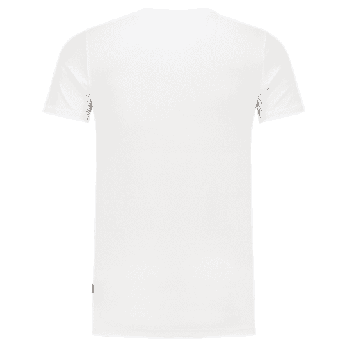 Tricorp T-shirt elastaan fitted V-hals - white detail 2