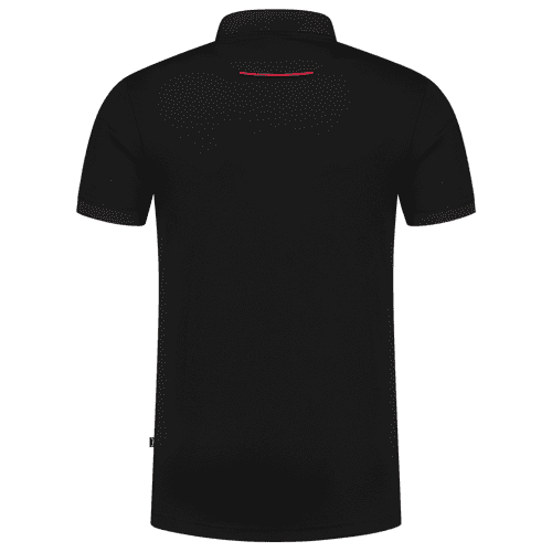 Tricorp poloshirt Accent - black/red detail 2