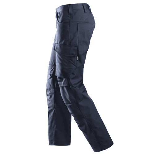 Snickers work trousers with knee pockets 6801 - navy detail 3