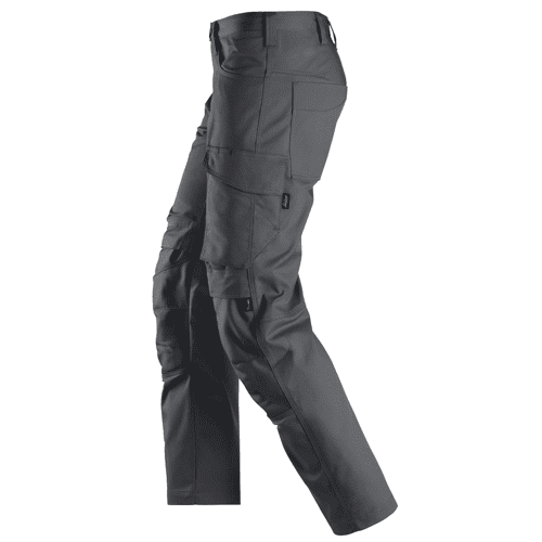 Snickers work trousers with knee pockets 6801 - steel grey detail 3