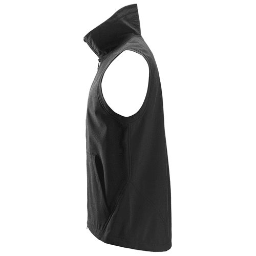 Snickers AllroundWork windproof softshell bodywarmer 4505 black, maat XL detail 3