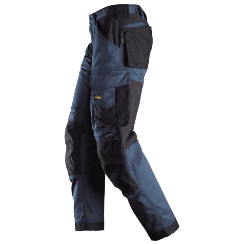 Snickers work trousers AllroundWork stretch loose fit 6351 - navy/black detail 3