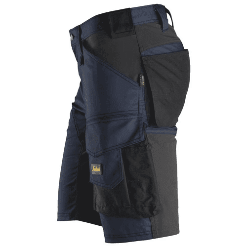 Snickers short work trousers AllroundWork stretch 6143 - navy/black detail 3