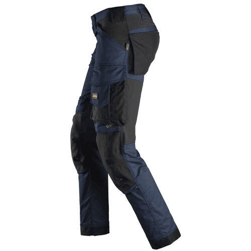 Snickers work trousers AllroundWork stretch 6341 - navy/black detail 3