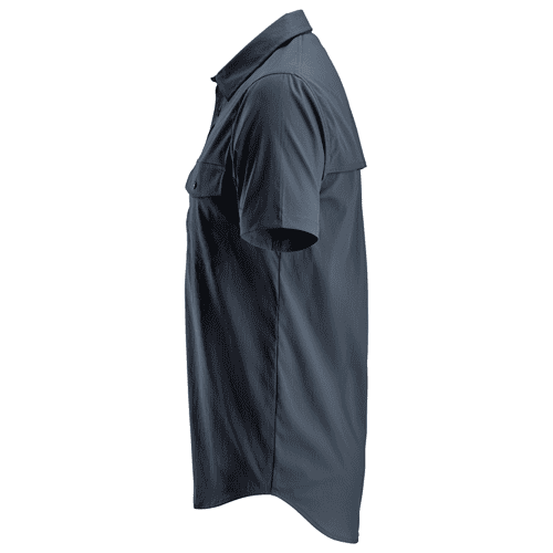 Snickers LiteWork short sleeve shirt - navy detail 3