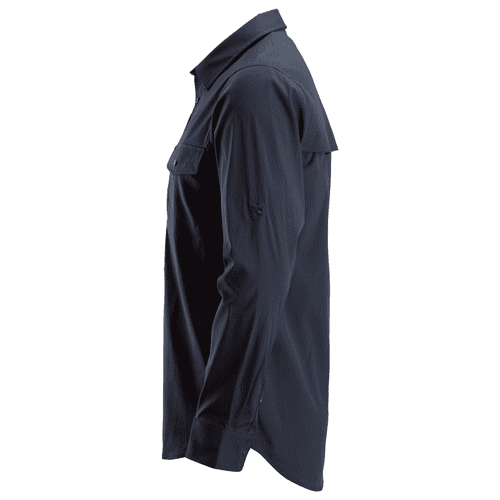 Snickers shirt LiteWork long sleeves - navy detail 3