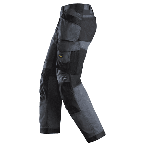 Snickers work trousers AllroundWork stretch loose fit 6251 - steel grey/black detail 3