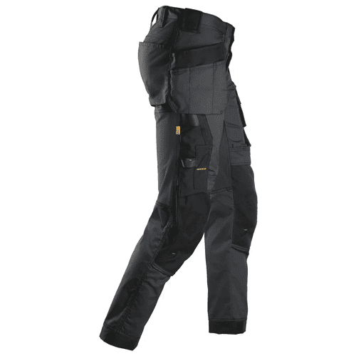 Snickers work trousers AllroundWork stretch 6241 - steel grey/black detail 3