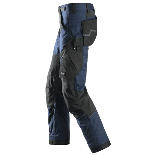 Snickers work trousers+ FlexiWork 6903 - navy/black detail 3