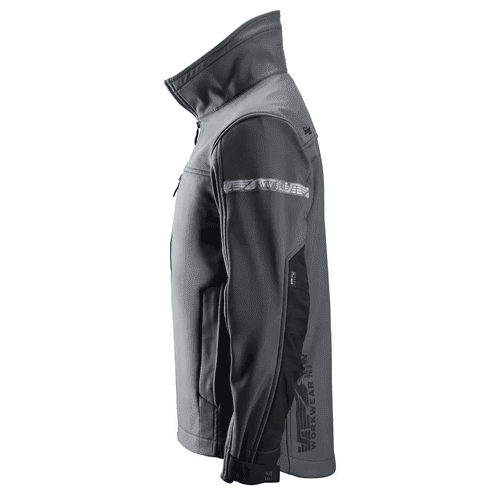 Snickers AllroundWork softshell jacket 1200 - steel grey/black detail 3