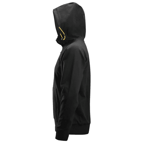 Snickers Logo hoodie met rits black, maat M detail 3