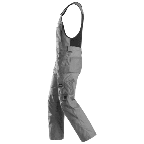 Snickers craftsmen one-piece trousers Canvas+ 0214 - grey detail 3