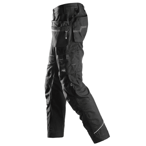 Snickers work trousers+ RuffWork 6215 - black detail 3