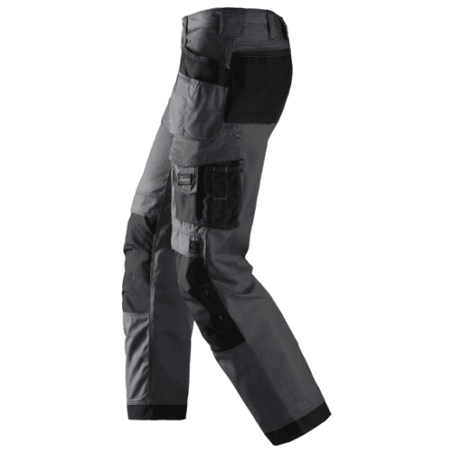 Snickers work trousers Rip-Stop 3213, steel grey/black detail 3