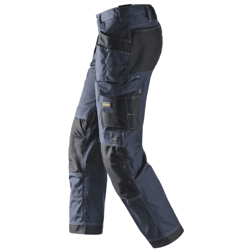 Snickers work trousers Rip-Stop 3213 - navy/black detail 3
