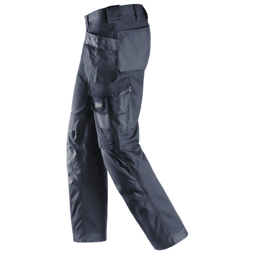 Snickers work trousers Canvas+ 3214 - navy detail 3