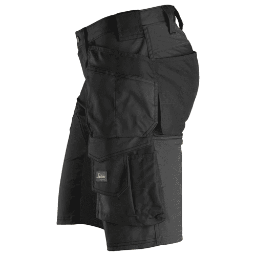 Snickers short work trousers AllroundWork stretch 6141 - black detail 3