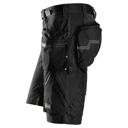Snickers short work trousers+ FlexiWork 6904 - black detail 3