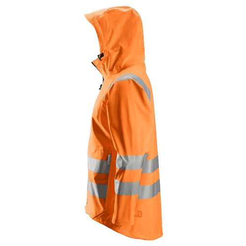 Snickers regenjack PU High Visibility 8233 - orange detail 3