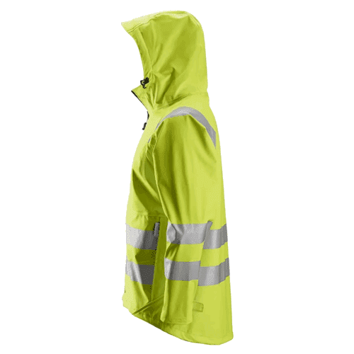 Snickers regenjack PU High Visibility 8233 - yellow detail 3