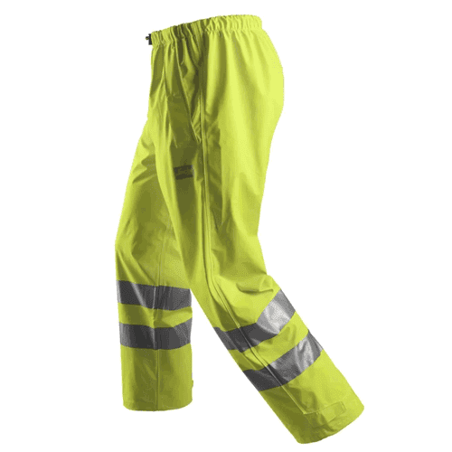 Snickers regenbroek PU High Visibility 8243 - yellow detail 3