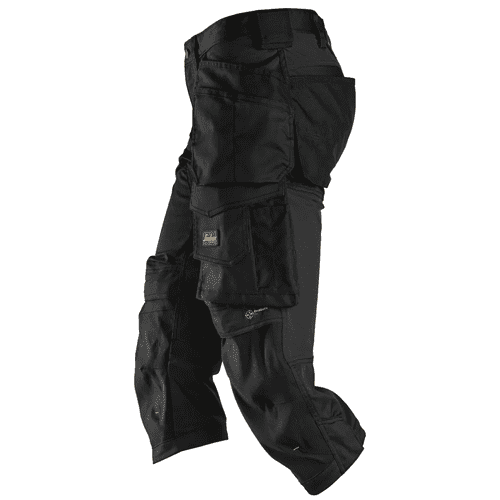 Snickers pirate trousers AllroundWork stretch 6142 - black detail 3