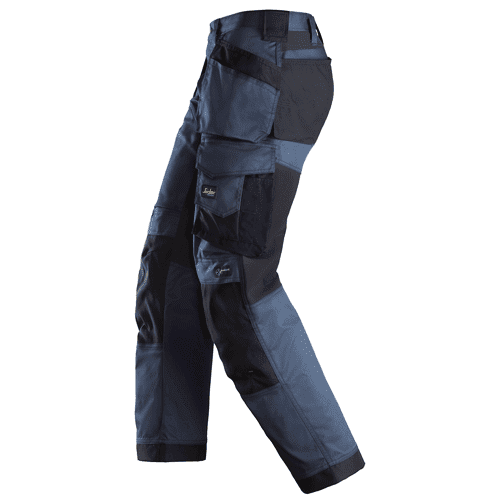Snickers work trousers AllroundWork stretch loose fit 6251 - navy/black detail 3