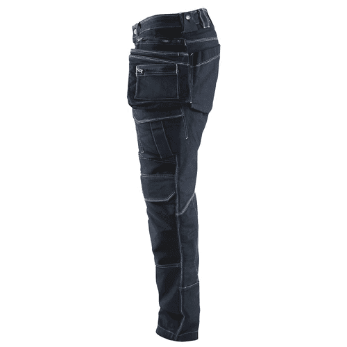Blåkläder work trousers 1990 - navy blue/black detail 3