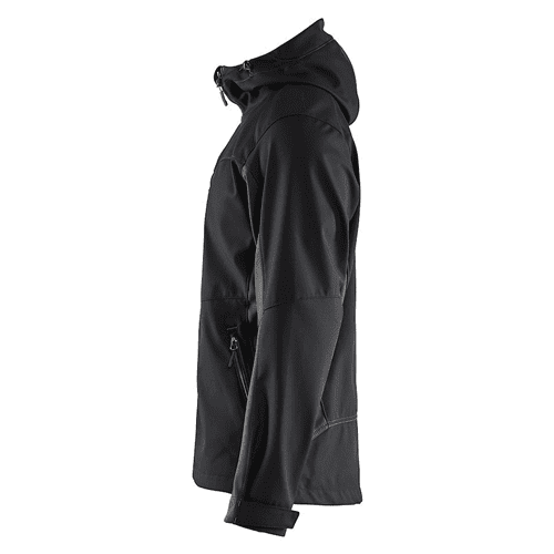Blåkläder hooded softshell jacket 4753 - black/dark grey detail 3
