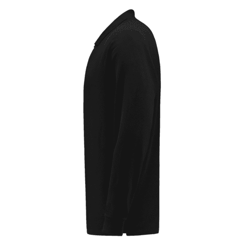 Tricorp polo shirt 100% cotton long sleeves - black detail 3
