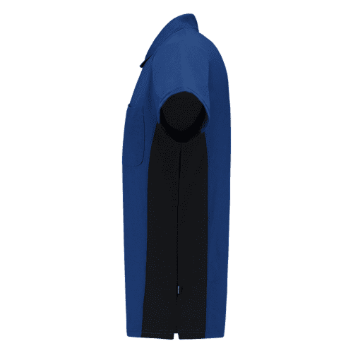 Tricorp poloshirt Bicolor - royal blue/navy detail 3