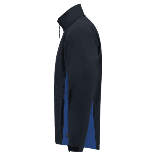 Tricorp soft Shell jacket bi-color - navy/royal blue detail 3