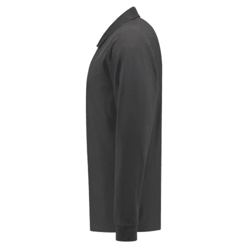 Tricorp polo shirt long sleeves - dark grey detail 3