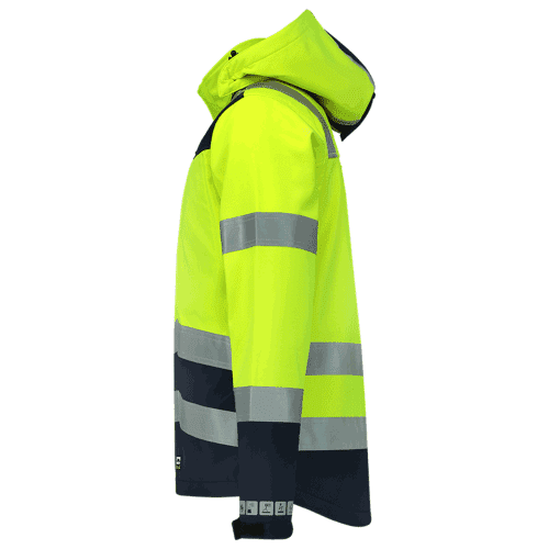 Tricorp multi-standard bi-colour softshell jacket, yellow ink, size XL detail 3