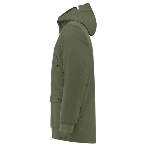Tricorp winter parka Softshell Rewear - army detail 3