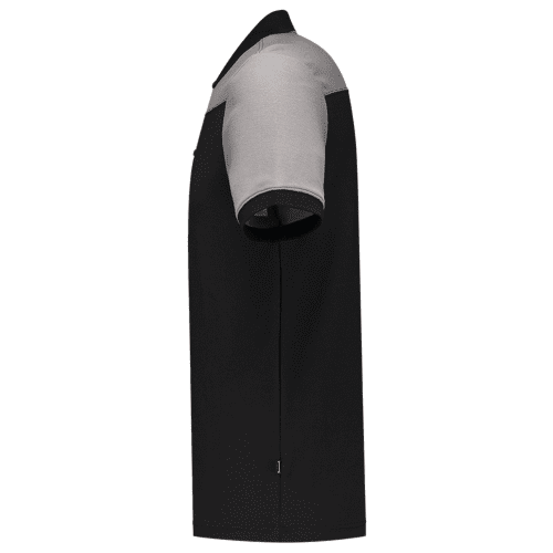 Tricorp poloshirt Bicolor naden - black/grey detail 3