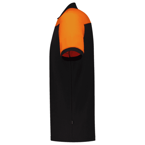 Tricorp polo shirt Bicolor seams - black/orange detail 3