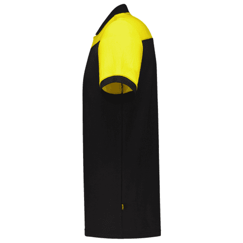 Tricorp poloshirt Bicolor naden - black/yellow detail 3