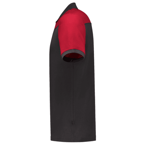 Tricorp poloshirt Bicolor naden - dark grey/red detail 3