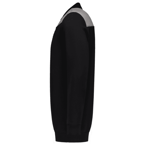 Tricorp polo sweater Bicolor seams - black/grey detail 3