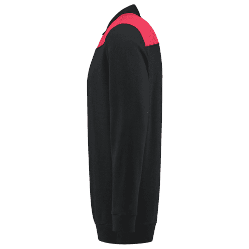 Tricorp polosweater Bicolor naden - black/red detail 3