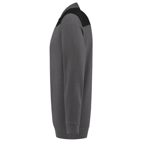 Tricorp polosweater Bicolor naden - dark grey/black detail 3