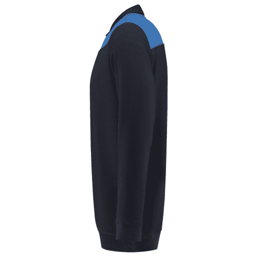 Tricorp polosweater Bicolor naden - navy/royal blue detail 3