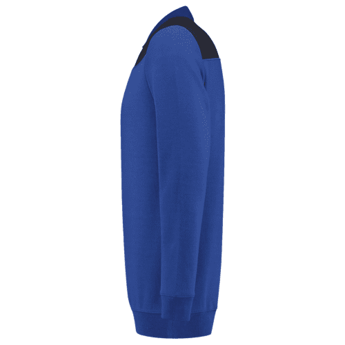 Tricorp polosweater Bicolor naden - royal blue/navy detail 3