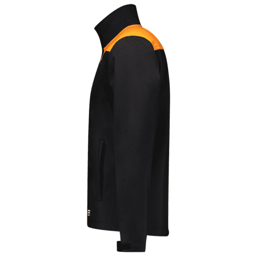 Tricorp softshell jacket Bicolor seams - black/orange detail 3